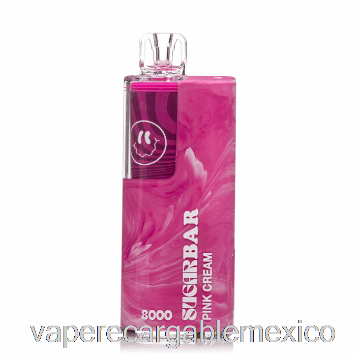 Vape Recargable Sugar Bar Sb8000 Desechable Rosa Crema